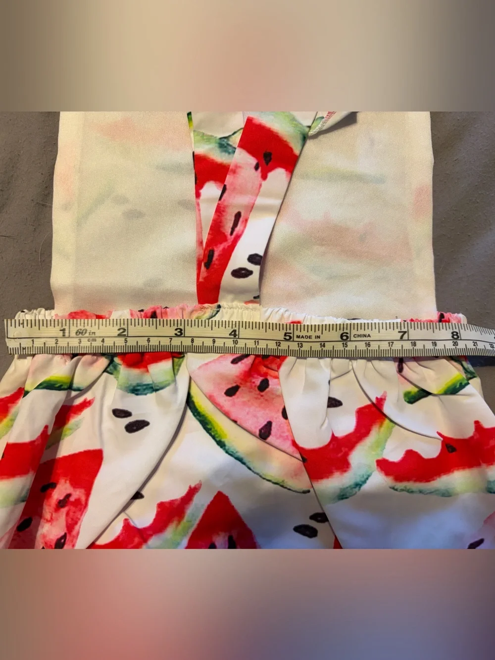 Boutique‎ Watermelon Bubble Romper Baby Girl Summer Sunsuit 6-12 Months